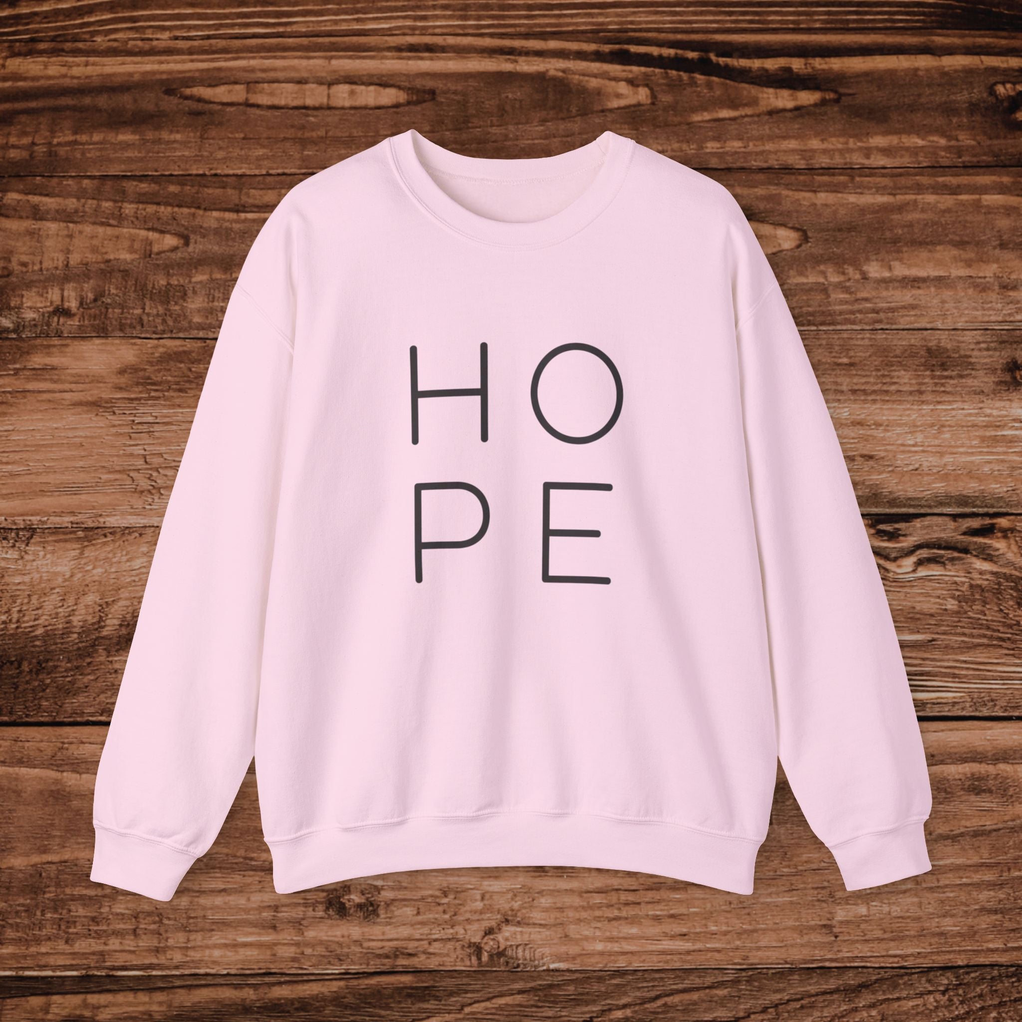 HOPE minimalist typography Sweatshirt | Inspirational text crewneck