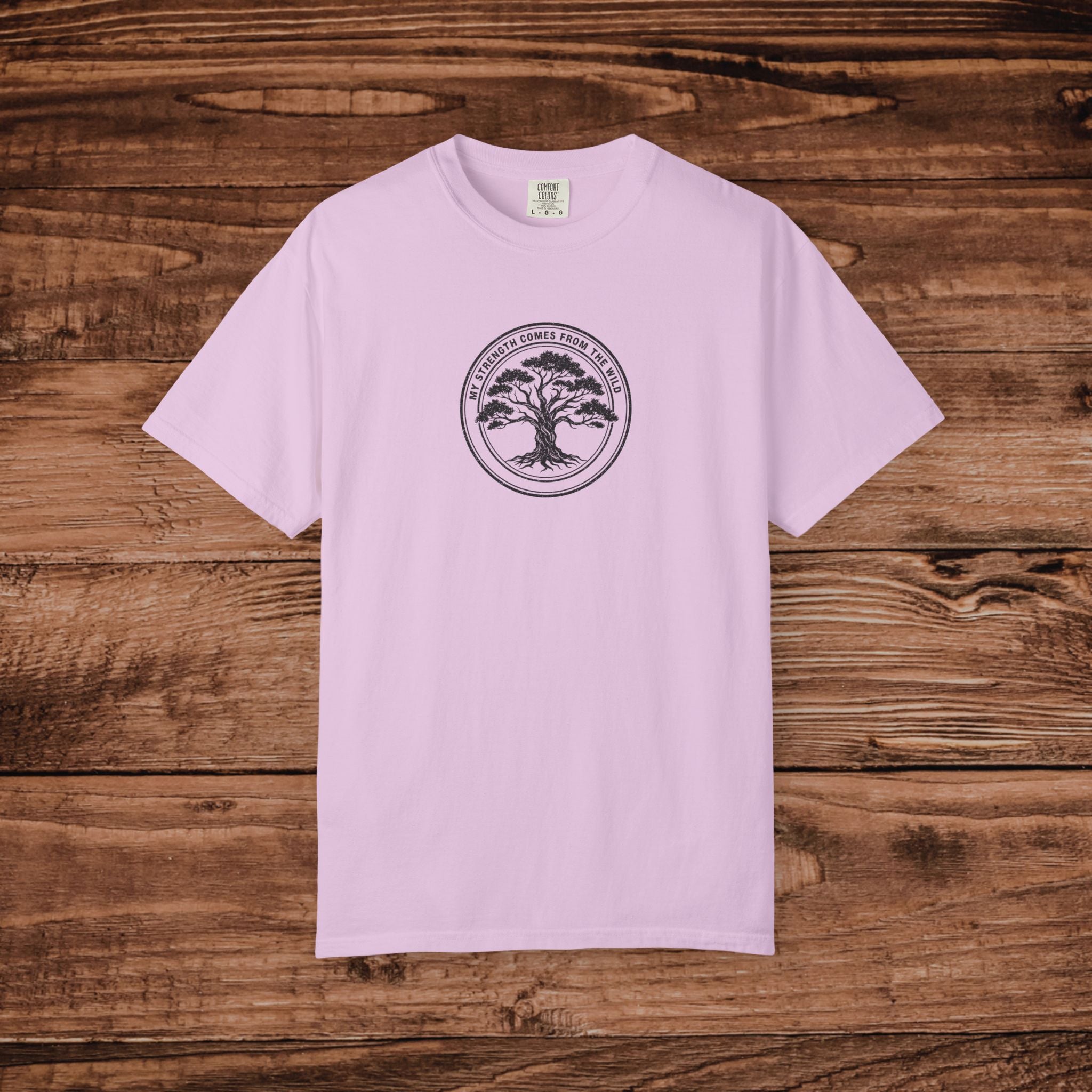 Oak Tree Logo T-shirt | Minimal Circle Nature Design