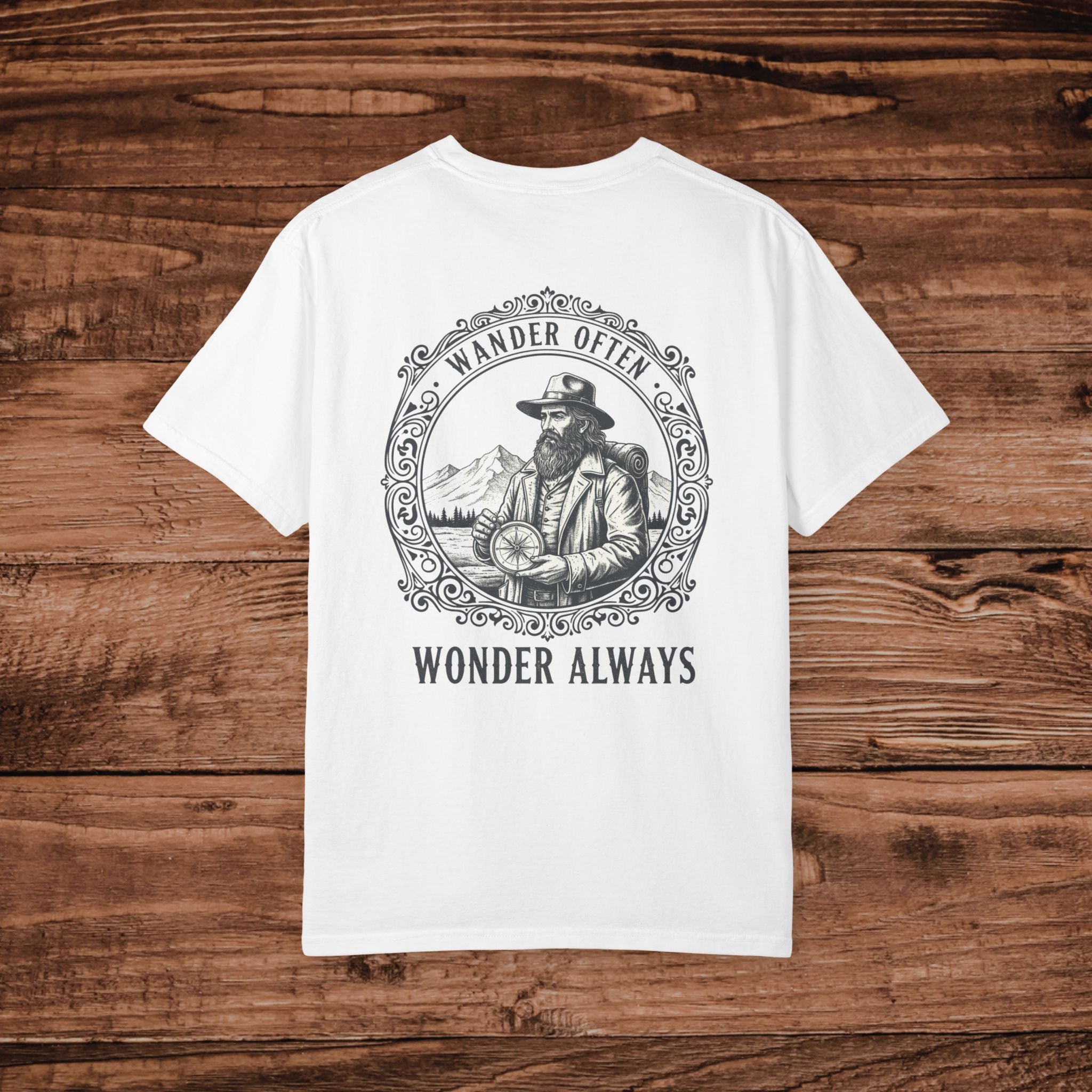 Wander Often Wander Always T-shirt | Explorer Compass Illustration