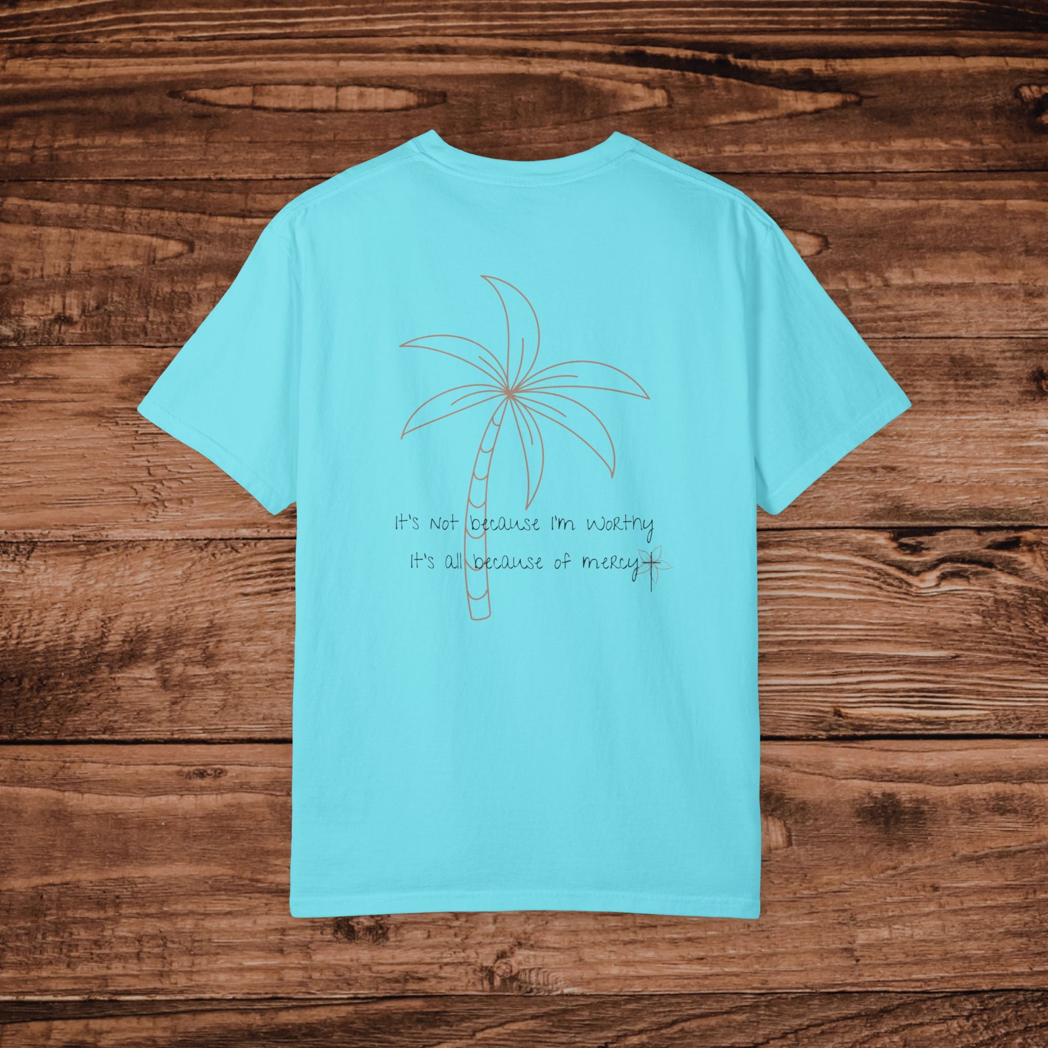 Palm Tree Line Drawing T-shirt | Minimalist faith based Beach Graphic Tee | Aesthetic christian Shirt | Simple Sketch Top | Coastal Vacation