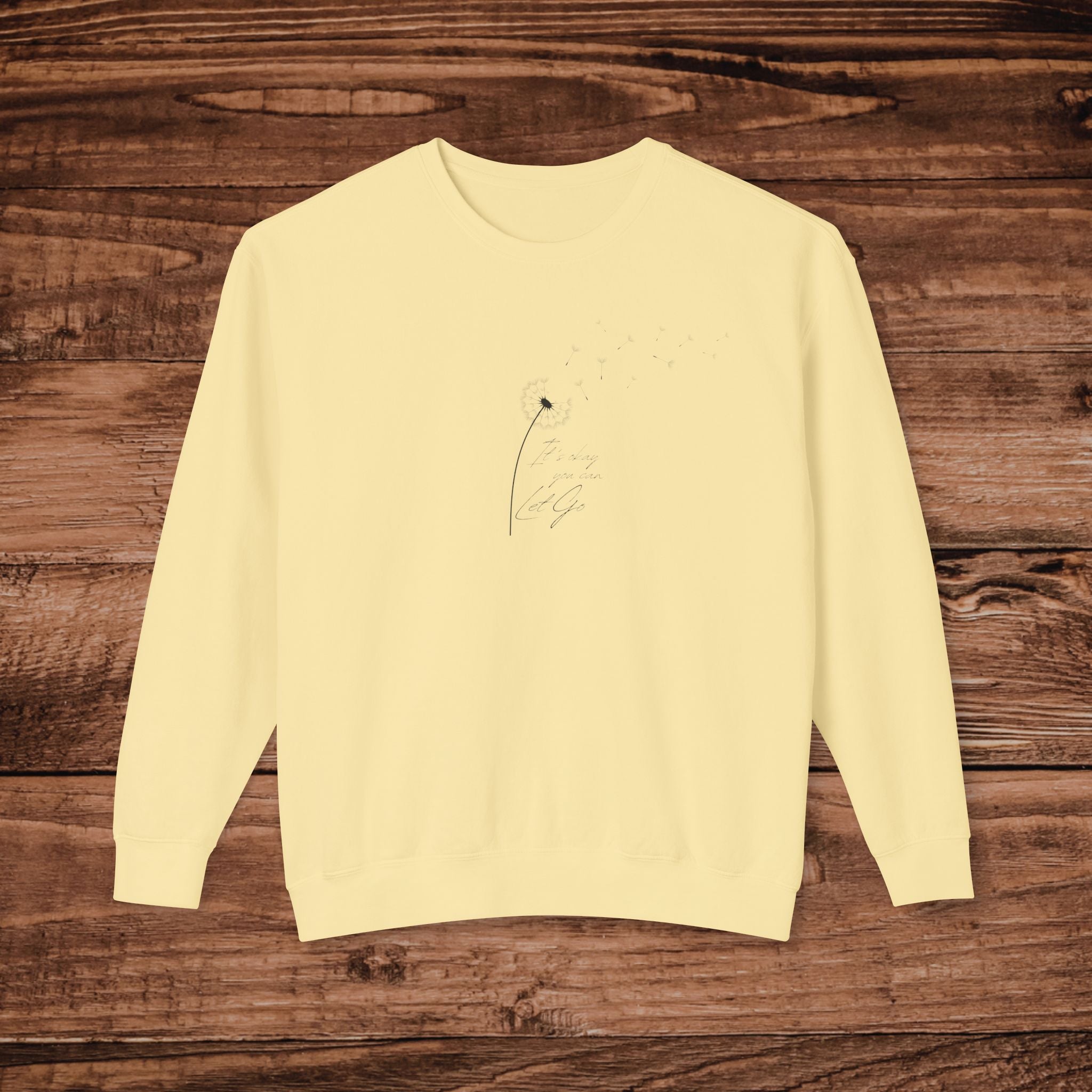 Minimalist Dandelion Sketch Sweatshirt, Floral Crewneck, Dandelion Art Pullover, Nature Lover Gift, Simple Aesthetic Sweater