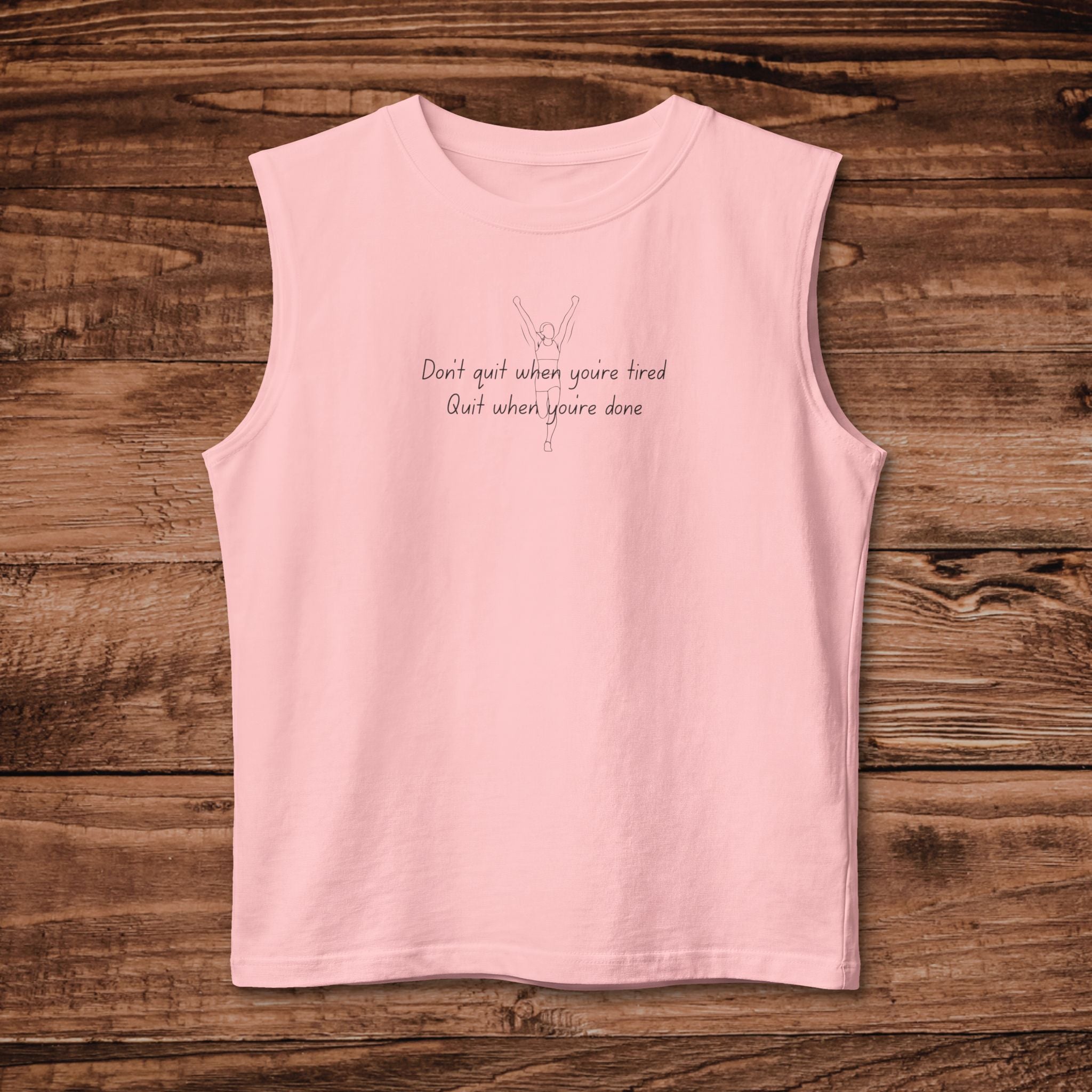 Dont Quit Womens Running muscle tank top, Line Art Minimal script tank top, sleeveless womens tshirt, Womens Running Tank