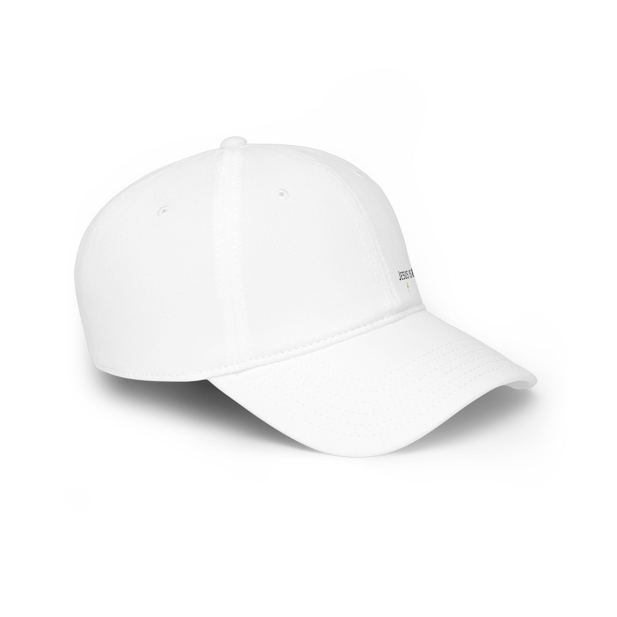 Embroidered Jesus is King Hat, Christian Aesthetic Baseball Cap, Minimalist Faith Hat, Religious Streetwear Headwear, Embroidered Cross Cap