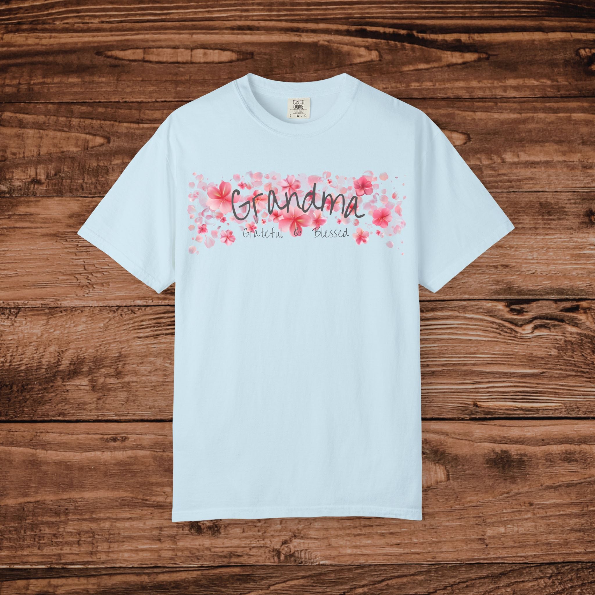 Grandma floral T-Shirt | pink cherry blossom
