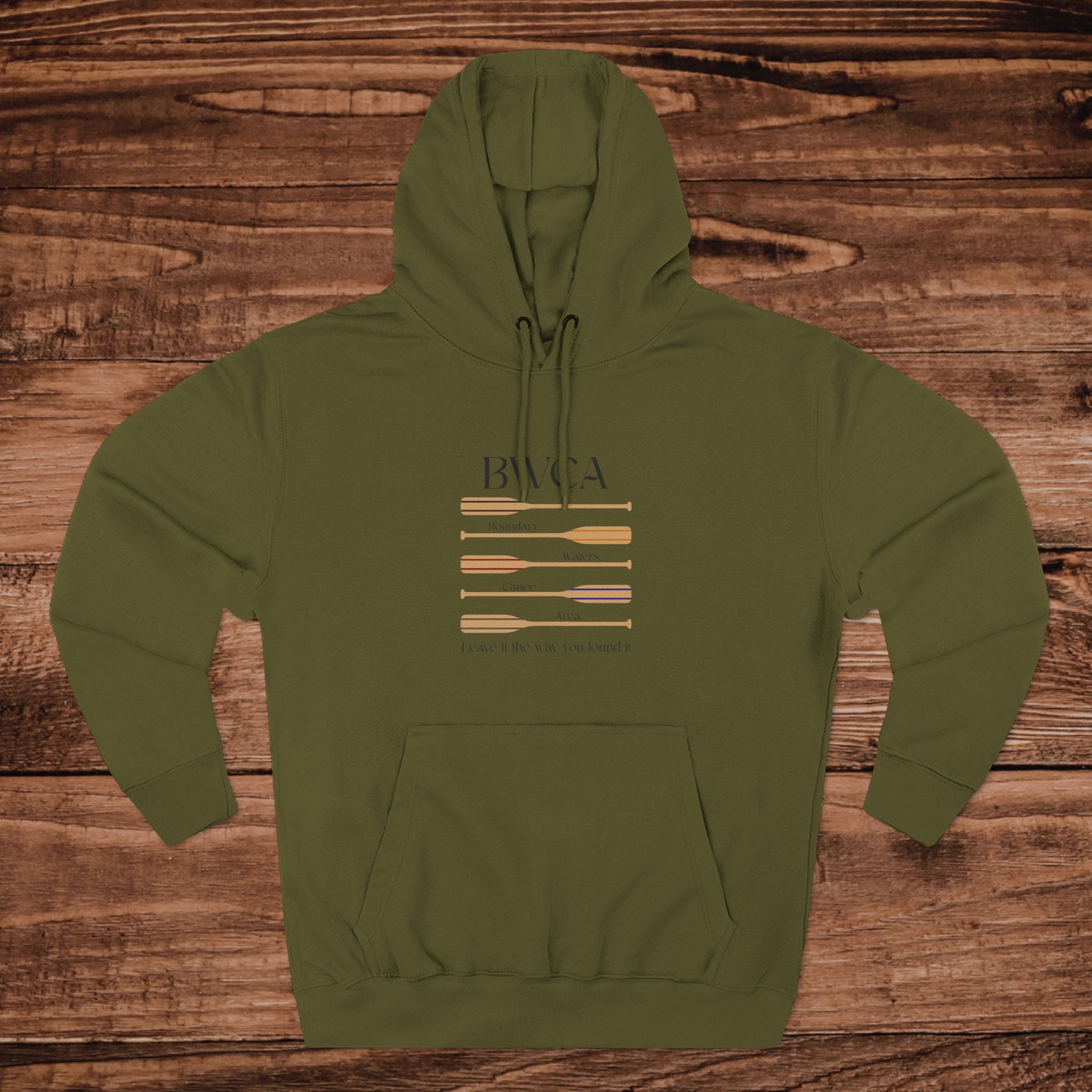 BWCA Boundary Waters Canoe Area Hoodie | Three-Panel Fleece