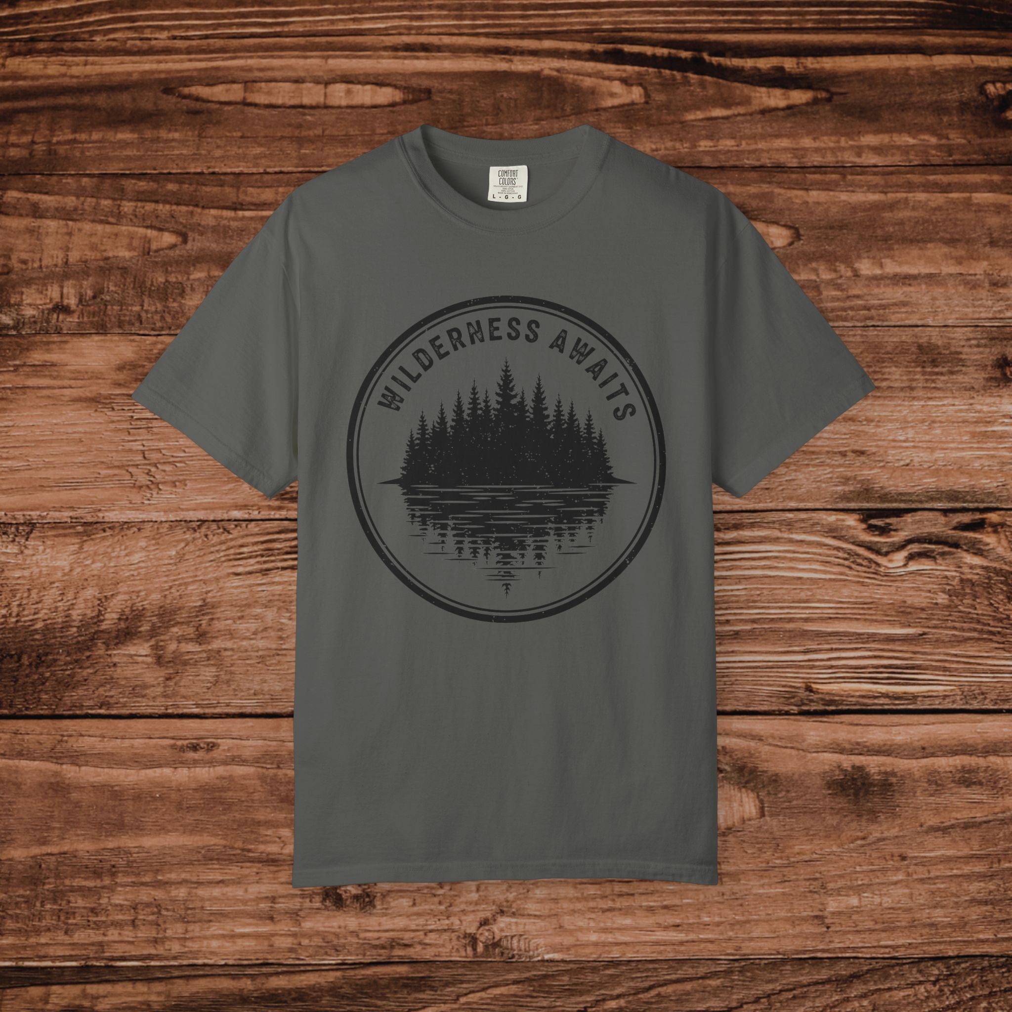 Wilderness Awaits T-Shirt | Nature Camping Outdoors