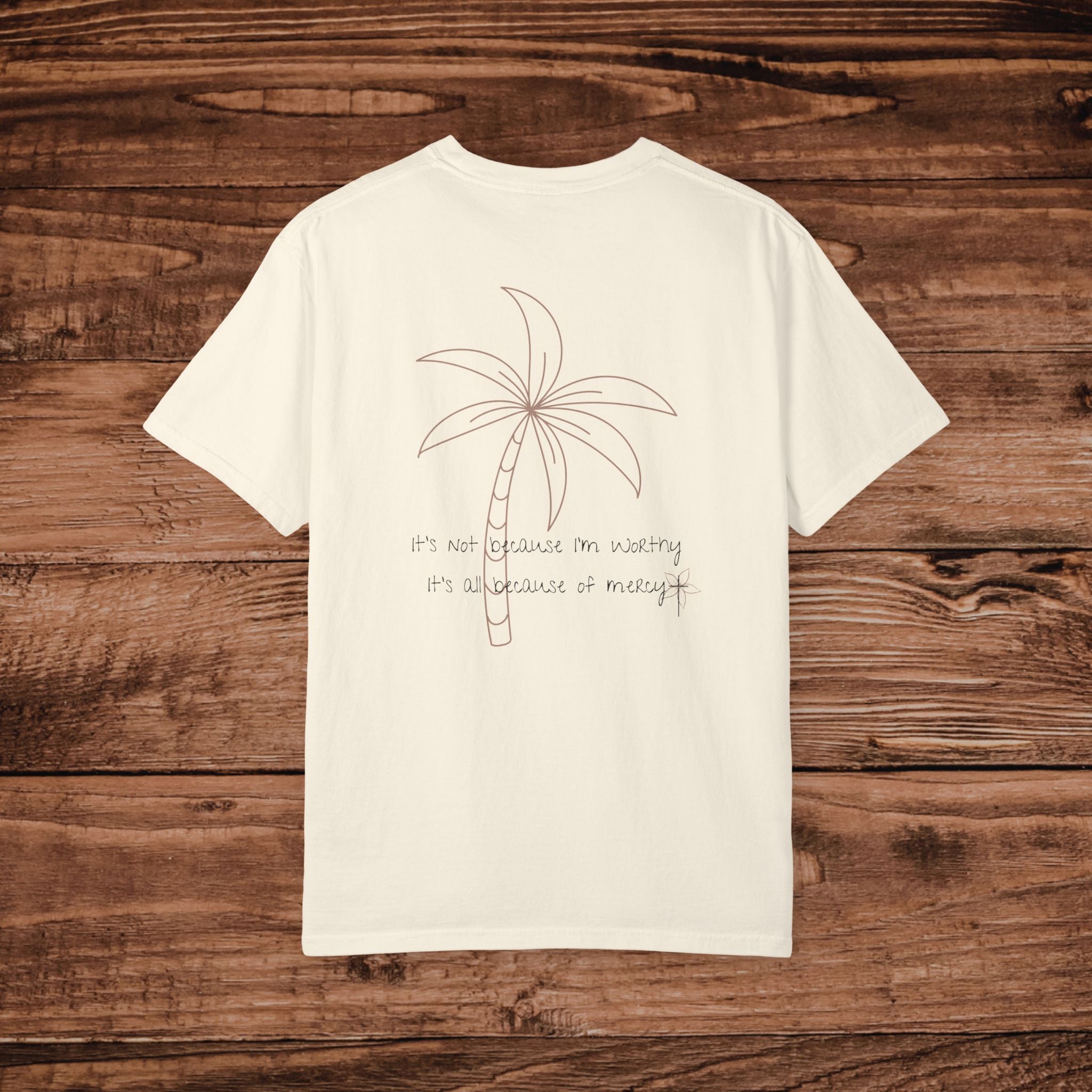 Palm Tree Line Drawing T-shirt | Minimalist faith based Beach Graphic Tee | Aesthetic christian Shirt | Simple Sketch Top | Coastal Vacation