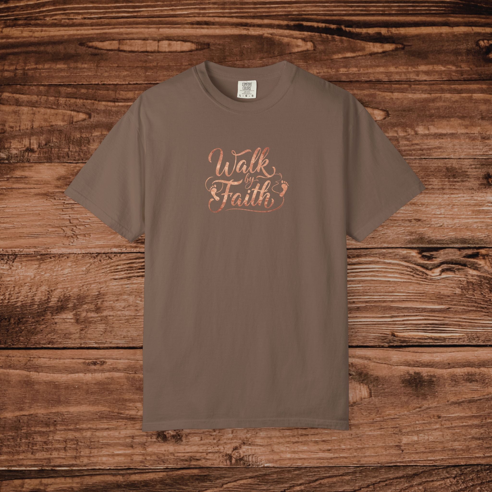 Walk by Faith T-shirt | Inspirational Christian Script Tee